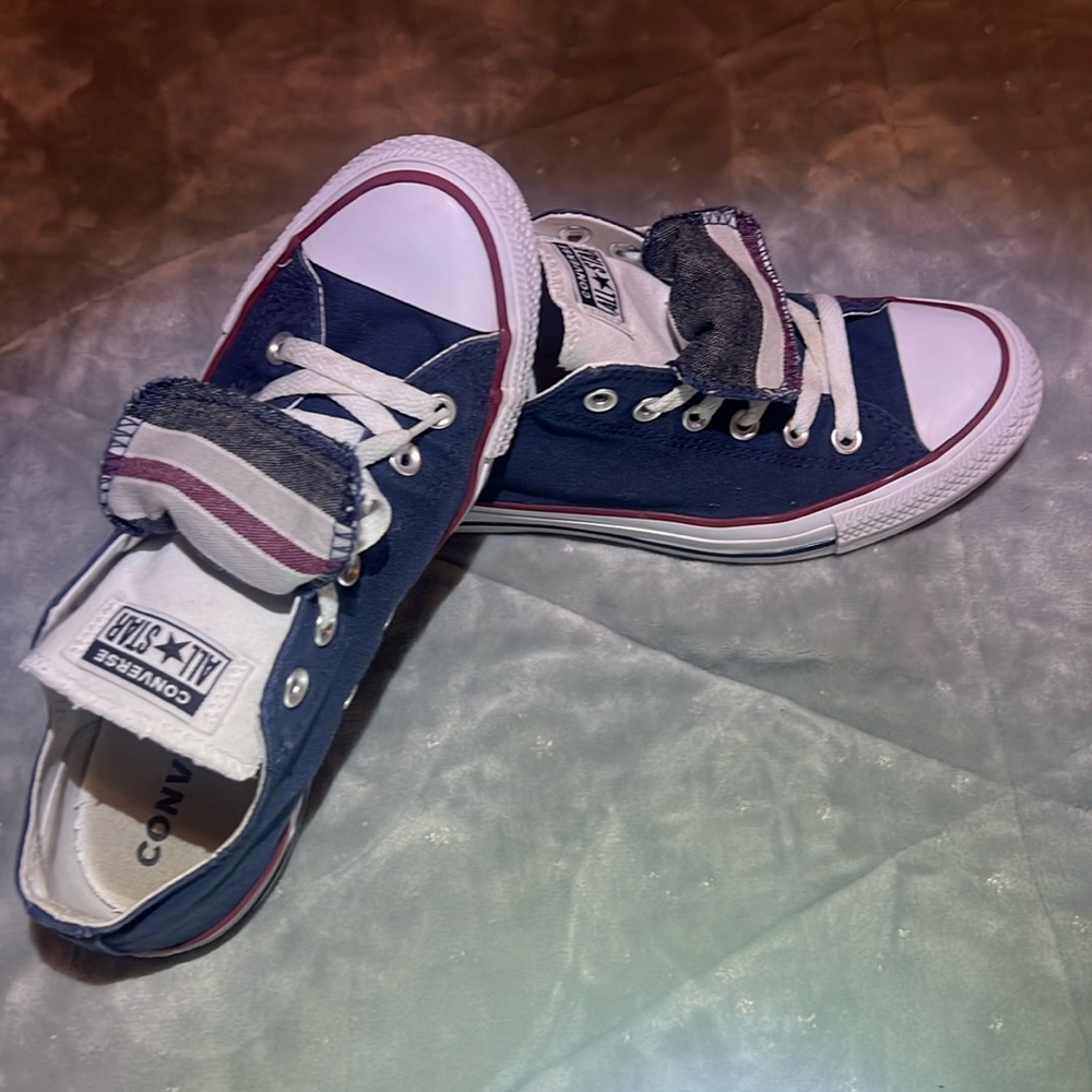 Women’s double flap converse blue/red/white
